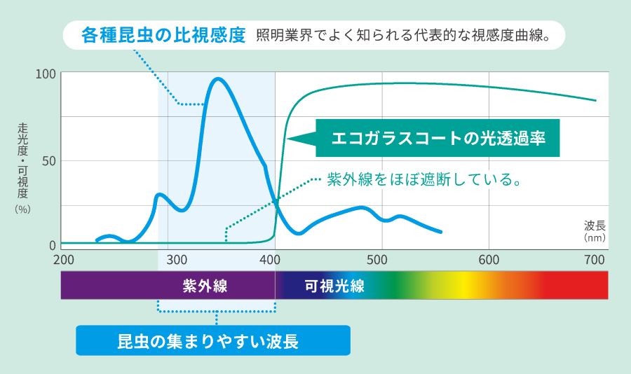 ガラスコーティングすることで有害な紫外線、害虫の飛来を防ぐ